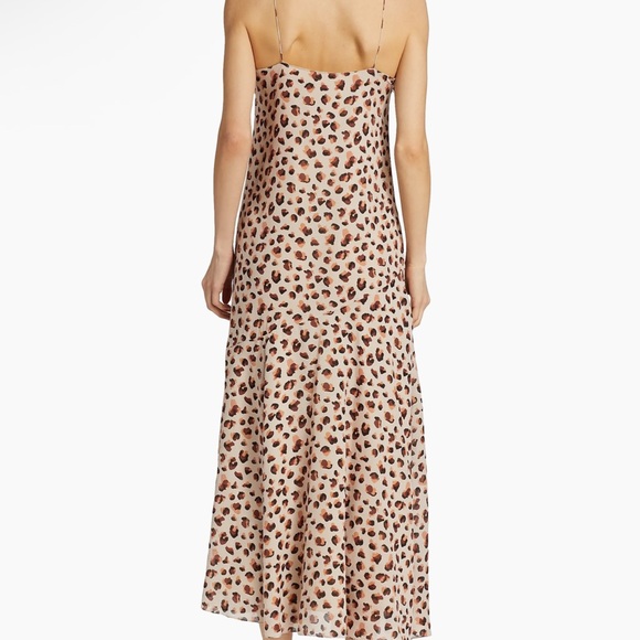 Theory flora leopard print silk midi cami dress - Picture 11 of 14